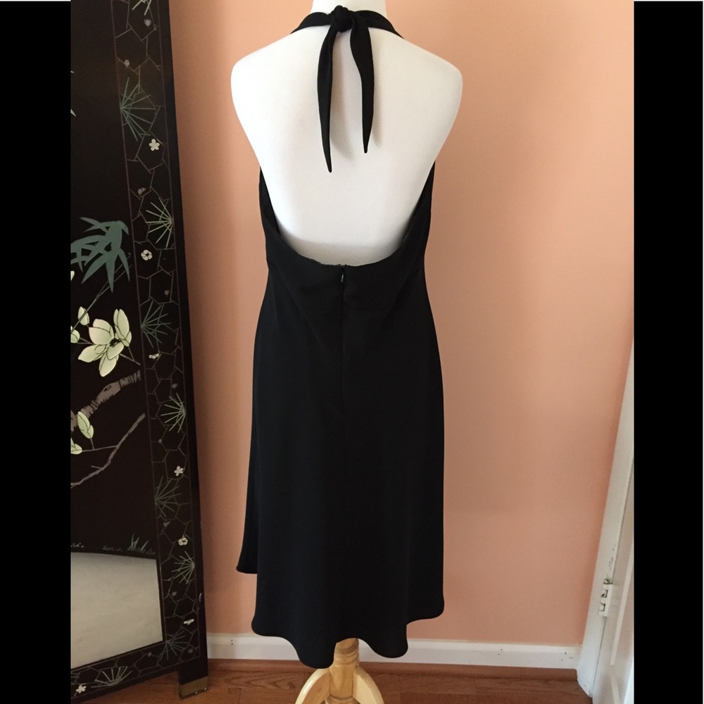 Jones NY~Rhinestone Embellished Halter Dress - Picture 5 of 8